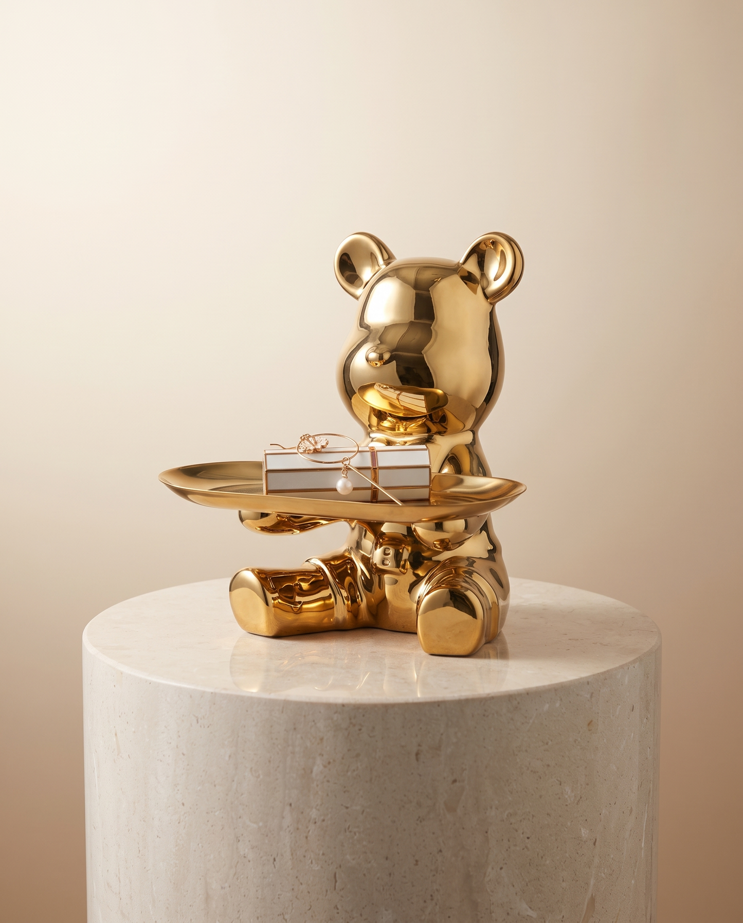 ShineBear sculpture holder minimalist luxury hero shot