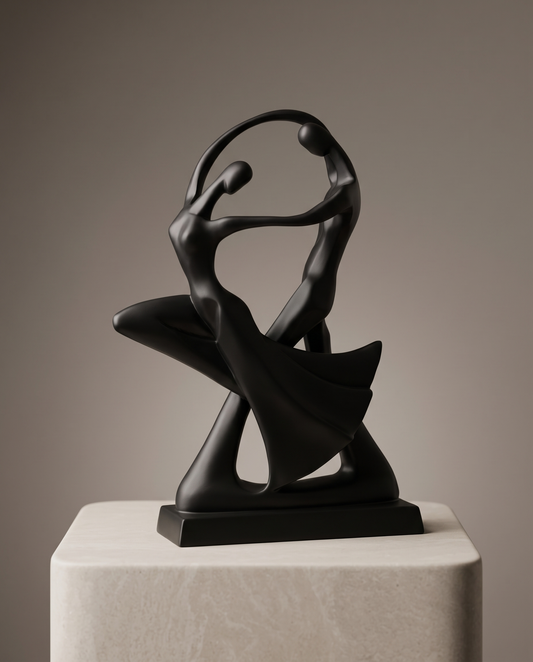 SwayDuo dancing sculpture minimalist luxury hero shot