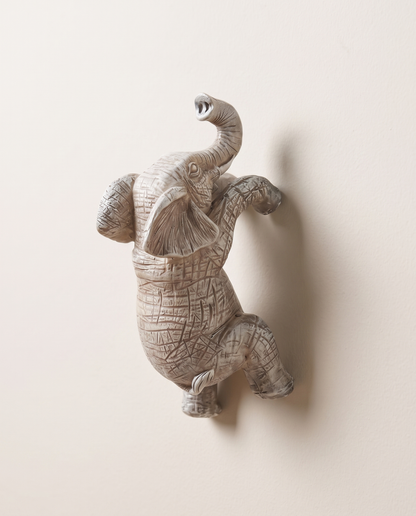 ElevaArt elephant wall statue minimalist luxury hero shot
