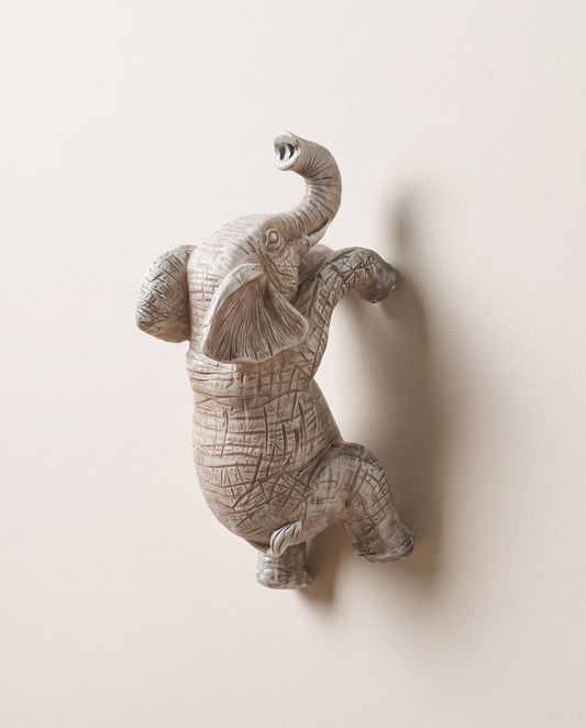 ElevaArt elephant wall statue minimalist luxury hero shot