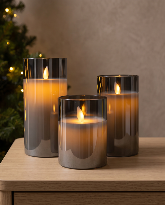 GlowLume LED candle lamp minimalist luxury hero shot