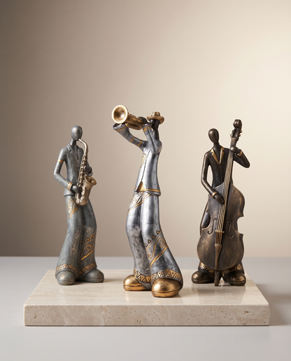 Jazz Vibes figurines minimalist luxury hero shot