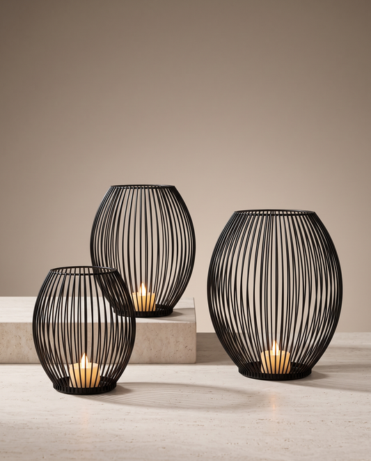 IronElegance candlestick minimalist luxury hero shot