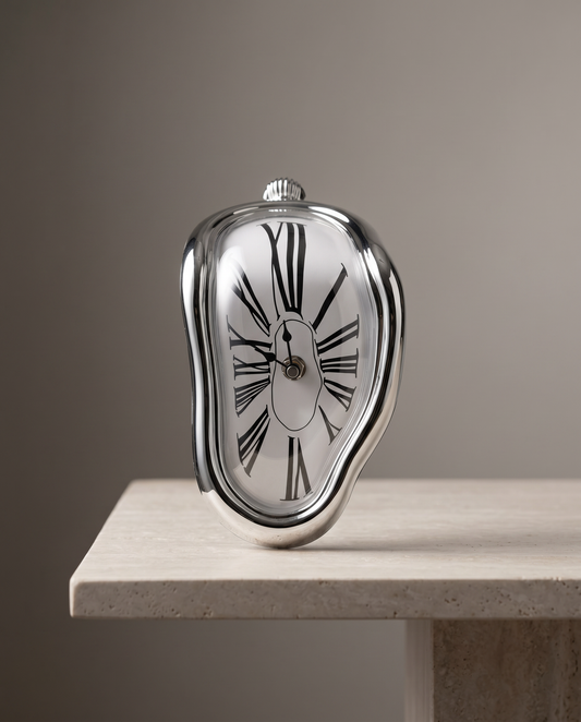 DaliTime melting clock minimalist luxury hero shot