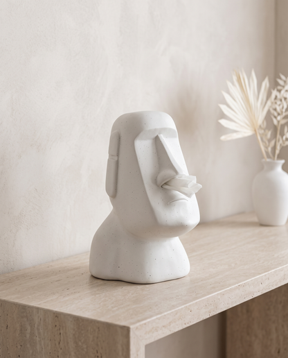 MoaiChic tissue box minimalist luxury hero shot