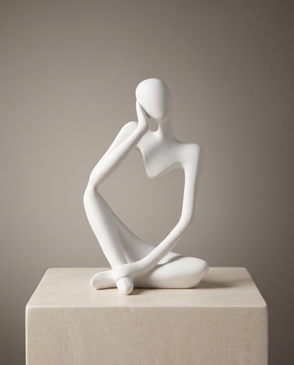ArtMind thinker sculpture minimalist luxury hero shot
