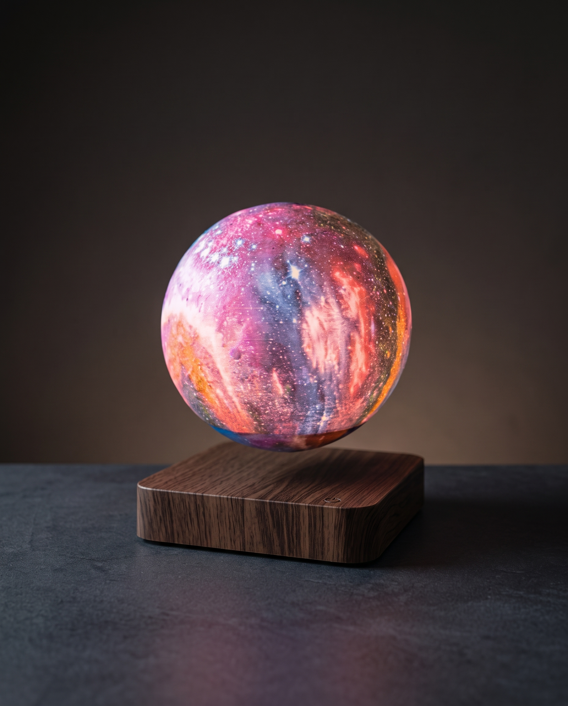 LunaGlow floating moon lamp minimalist luxury hero shot