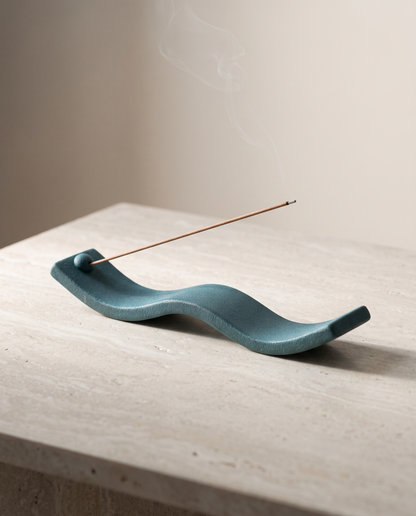 ZenWave incense holder minimalist luxury hero shot