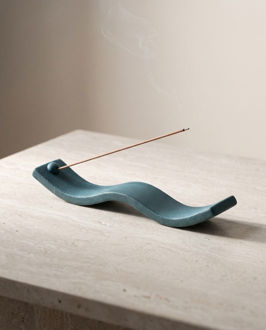 ZenWave incense holder minimalist luxury hero shot