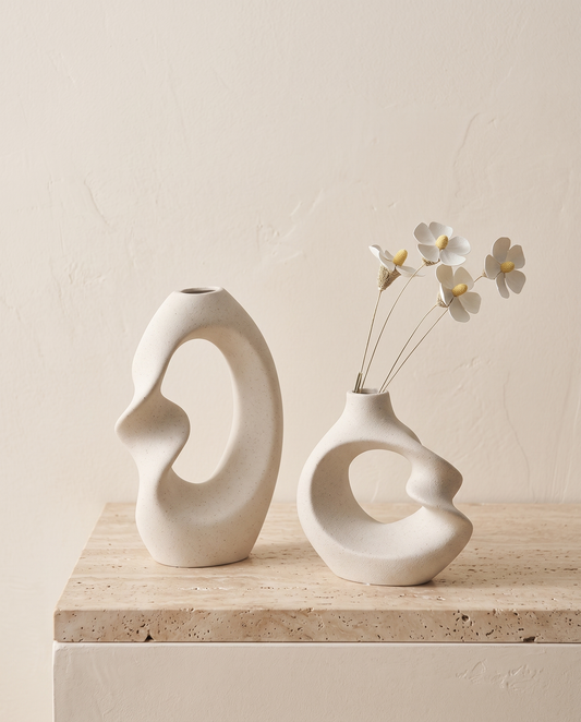 FormaLuxe vase set minimalist luxury hero shot