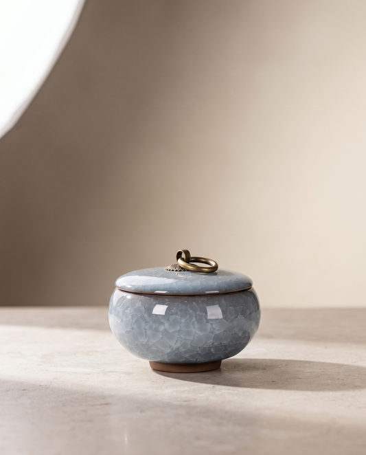 EternaPaws ceramic pet urn minimalist luxury hero shot