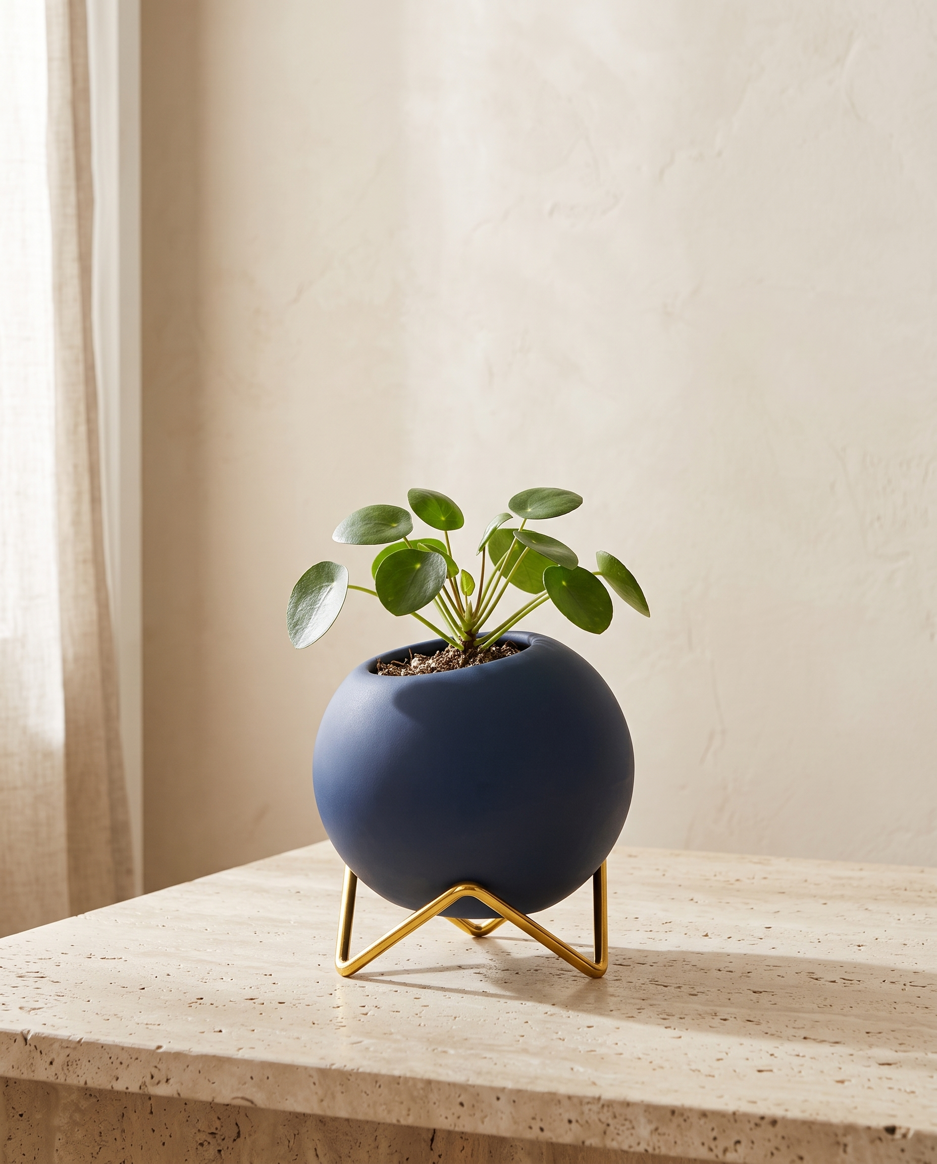 VividNest plant pot stand minimalist luxury hero shot