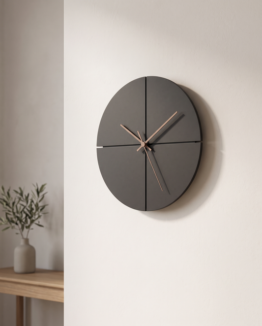 ZenSphere minimalist wall clock luxury hero shot