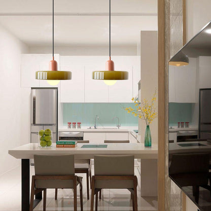 Vibrant Colored Glass Pendant Lamp by BauLume