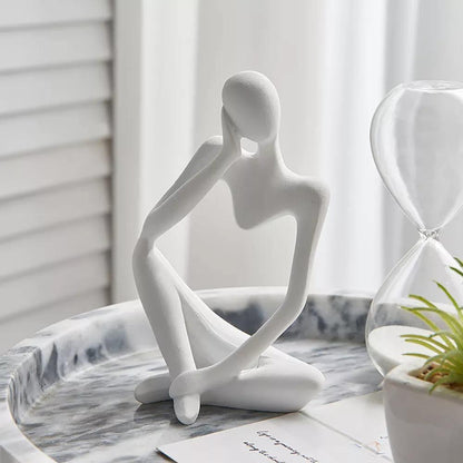 ArtMind – Sleek Minimalist Thinker Sculpture for Modern Elegance