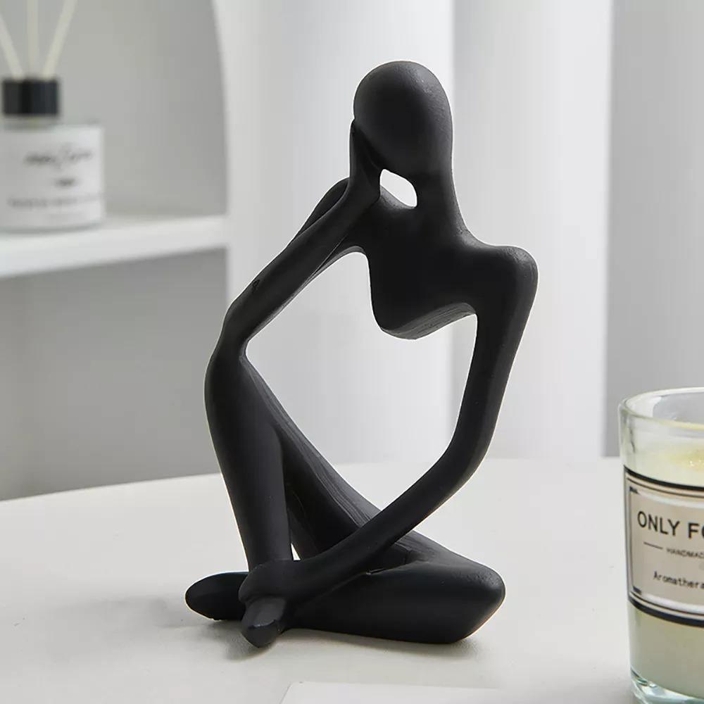 ArtMind – Sleek Minimalist Thinker Sculpture for Modern Elegance