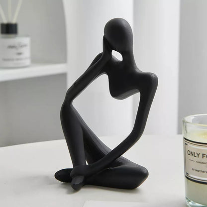 ArtMind – Sleek Minimalist Thinker Sculpture for Modern Elegance