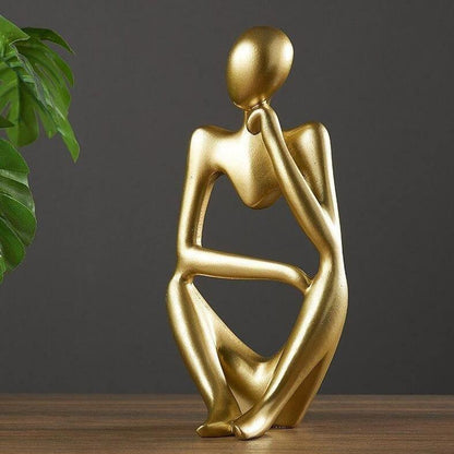 ArtMind – Sleek Minimalist Thinker Sculpture for Modern Elegance