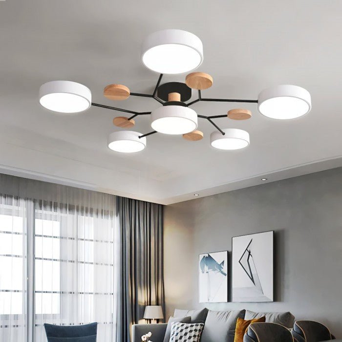 NordicGlow Branched LED Ceiling Light – Modern Geometric Fixture for Bright, Even Illumination