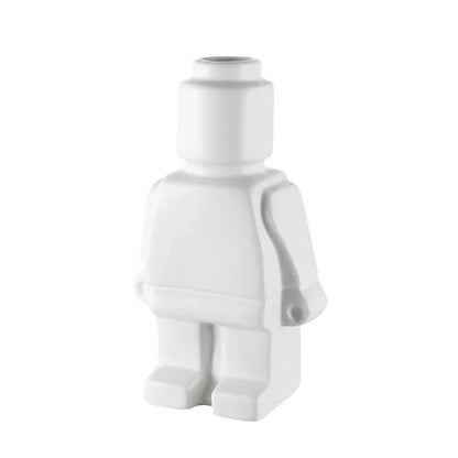 NordicCharm – Modern Ceramic Robot Vase for a Playful Accent