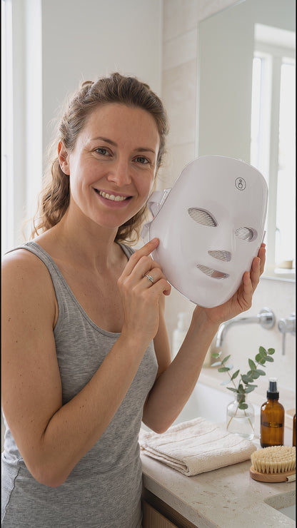 7-Colour LED Facial Mask with Neck - Red Light Therapy
