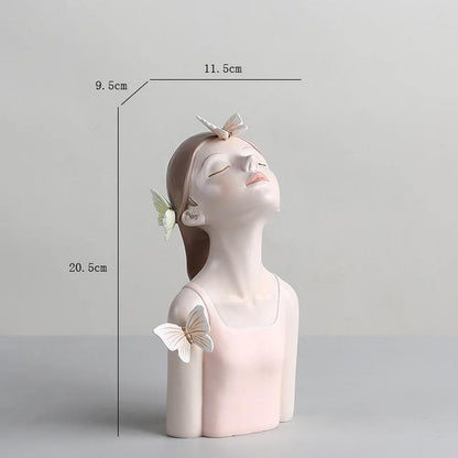 FloraGrace – Enchanting Woodland Sculpture with Butterflies and Flowers
