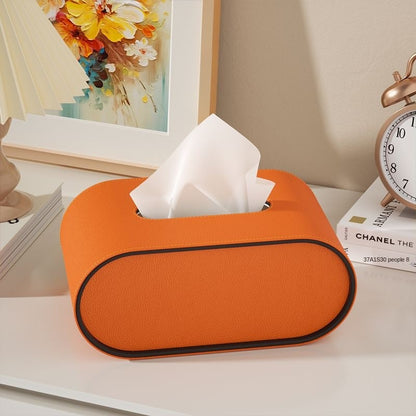 EliteLuxe Leather Tissue Box - Timeless Elegance, Modern Sophistication