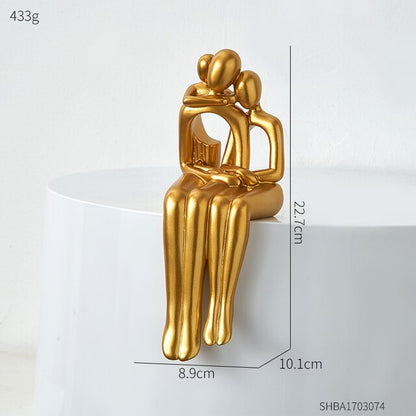 ArtisaLuxe – Elegant Abstract Artwork with Golden Details