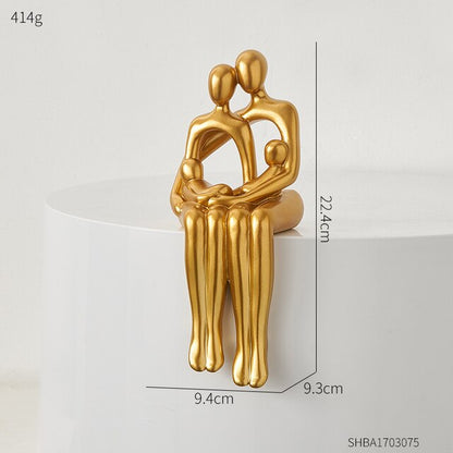ArtisaLuxe – Elegant Abstract Artwork with Golden Details