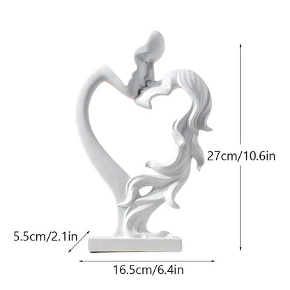 AmourLigne – Romantic Resin Table Decoration with Abstract Elegance for Stylish Interiors